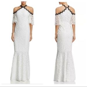 Jill Jill Stuart Long White Lace Maxi Dress Gown Size 10 NWT